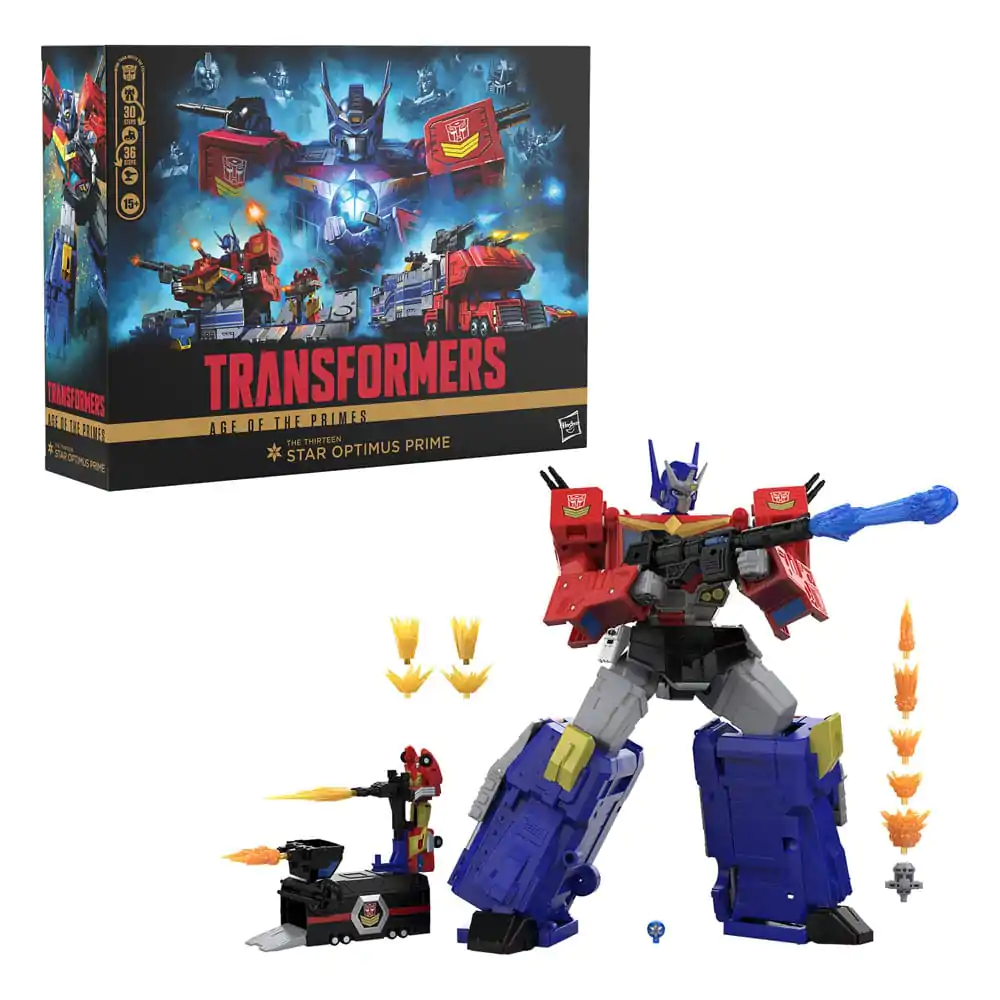 Transformers Age of the Primes Titan Class Action Figure The Thirteen Star Optimus Prime 38 cm termékfotó