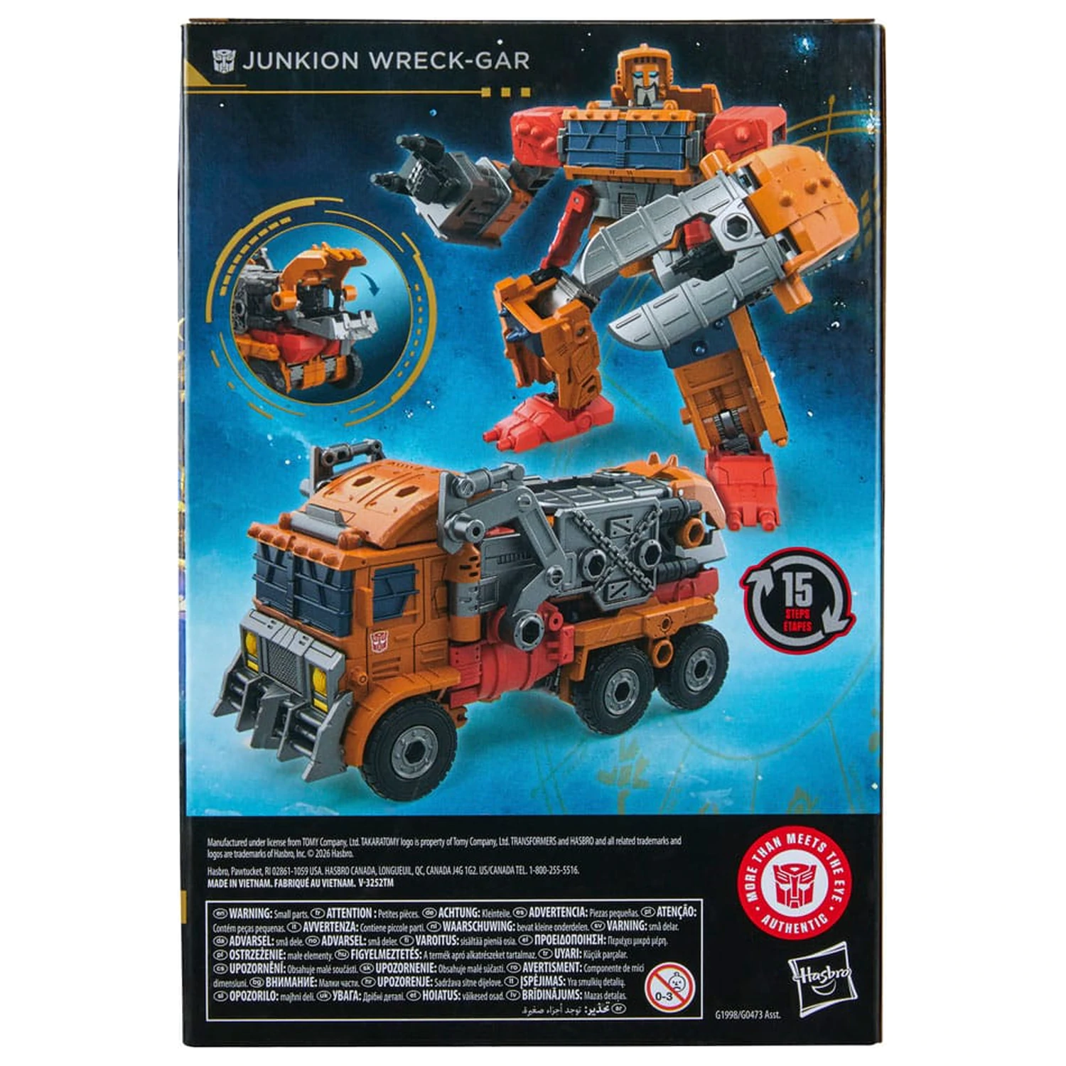 Transformers Age of the Primes Voyager Class Action Figure Junkion Wreck-Gar 18 cm product photo
