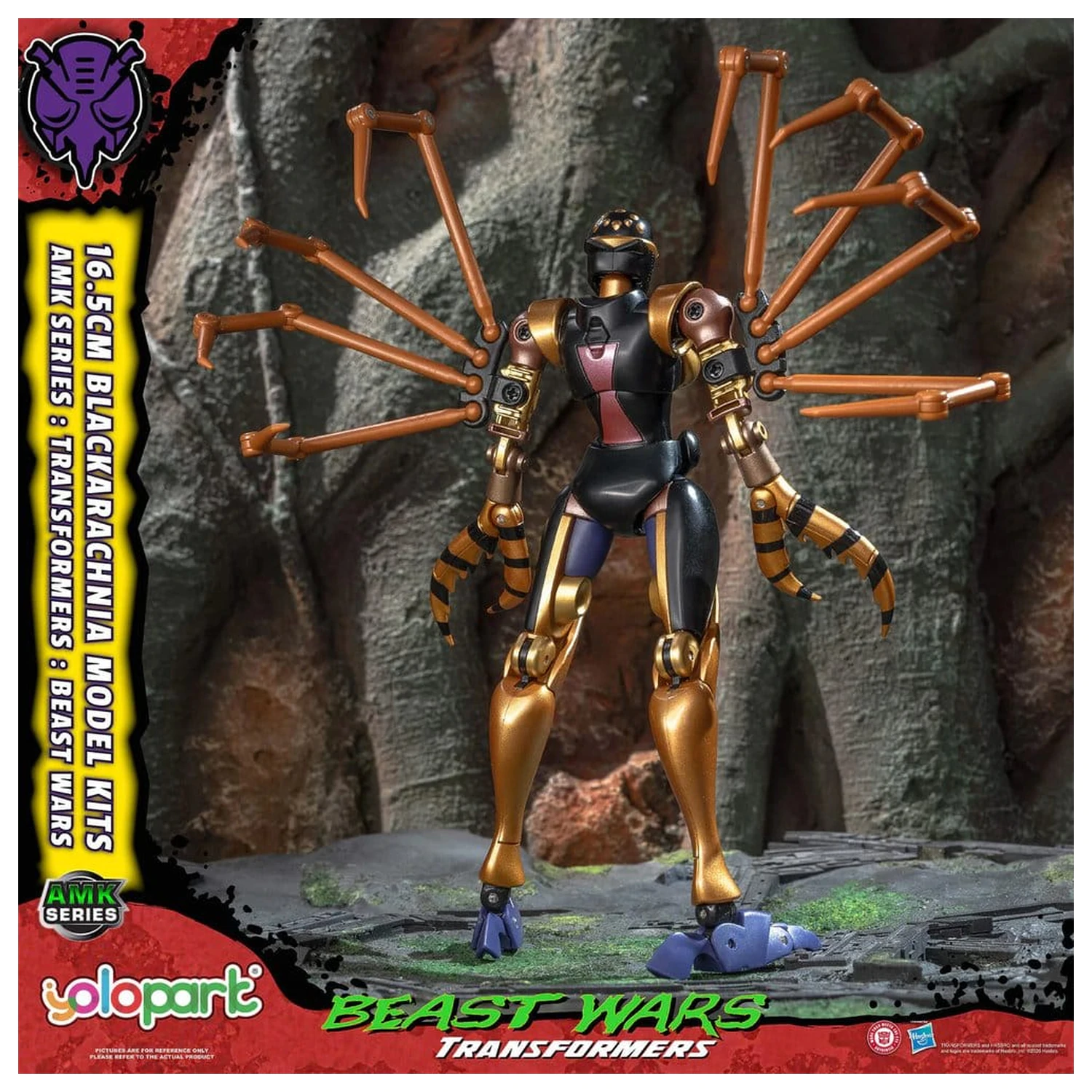 Transformers AMK Series Plastic Model Kit Beast Wars Blackarachnia 18 cm product photo