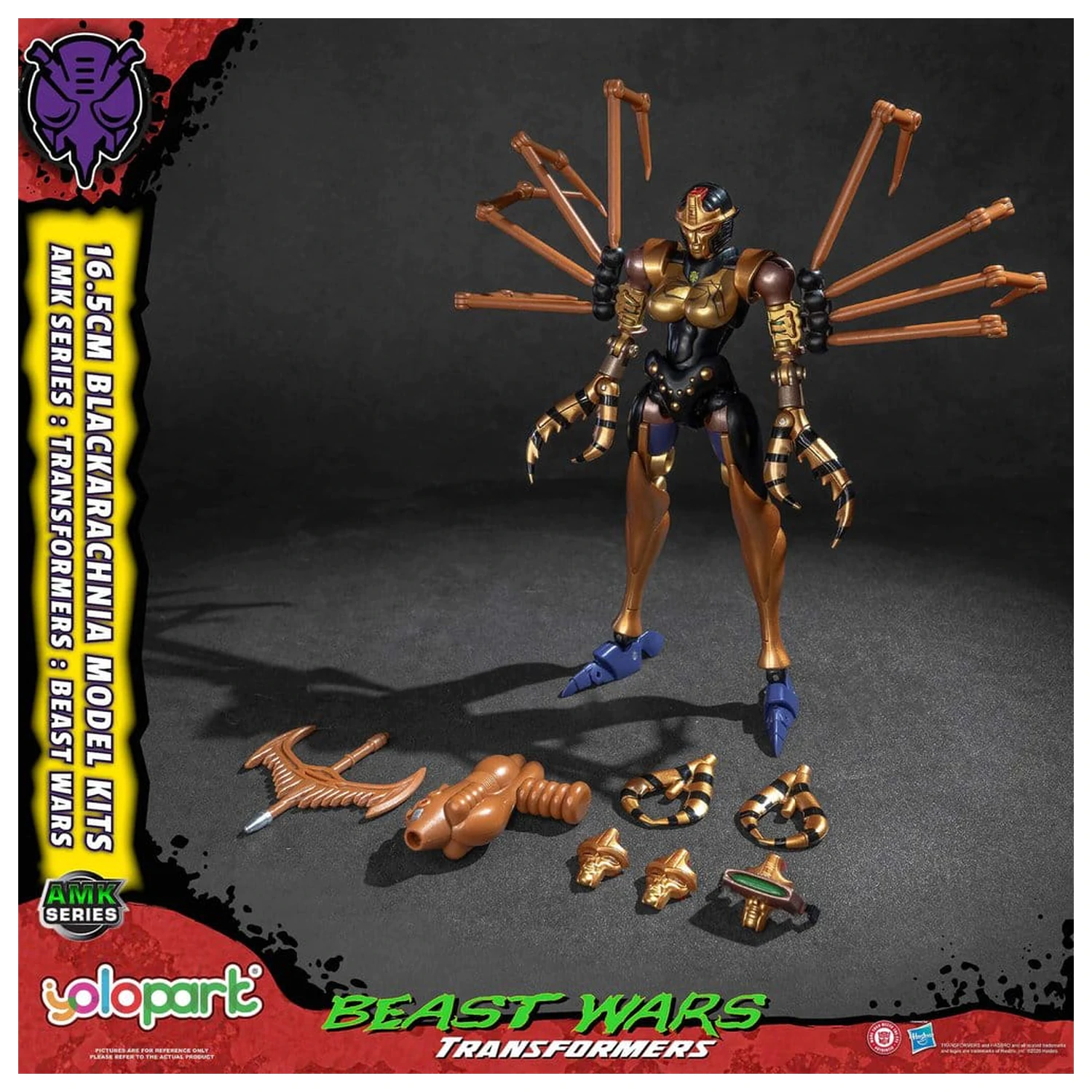 Transformers AMK Series Plastic Model Kit Beast Wars Blackarachnia 18 cm product photo