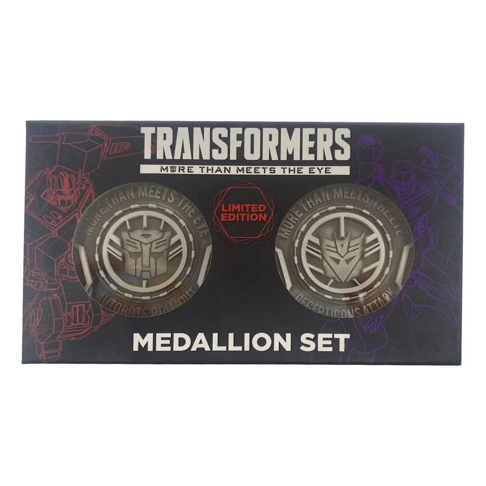 Transformers Medallion Set Autobots &amp; Decepticons Limited Edition product photo