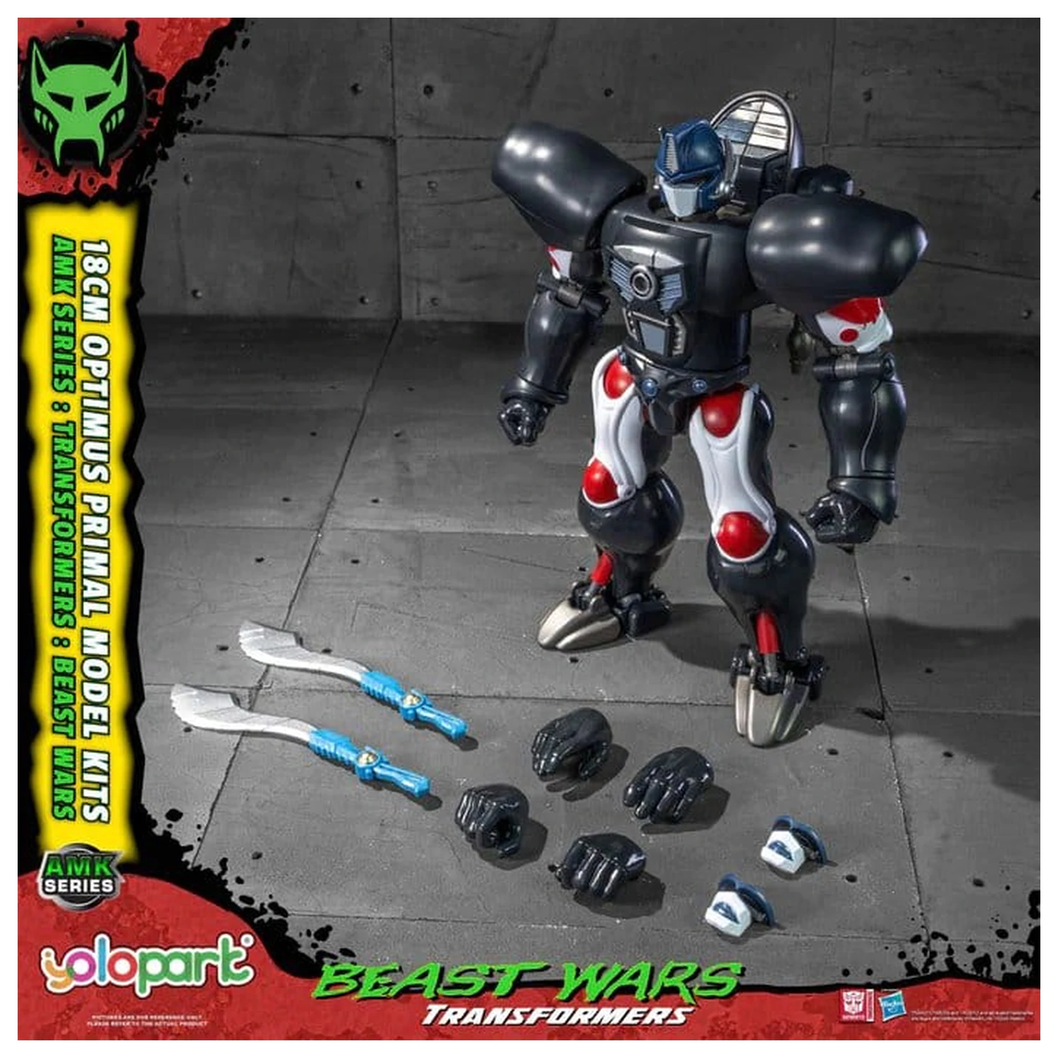 Transformers: Beast Wars AMK Series Plastic Model Kit Optimus Primal 18 cm product photo