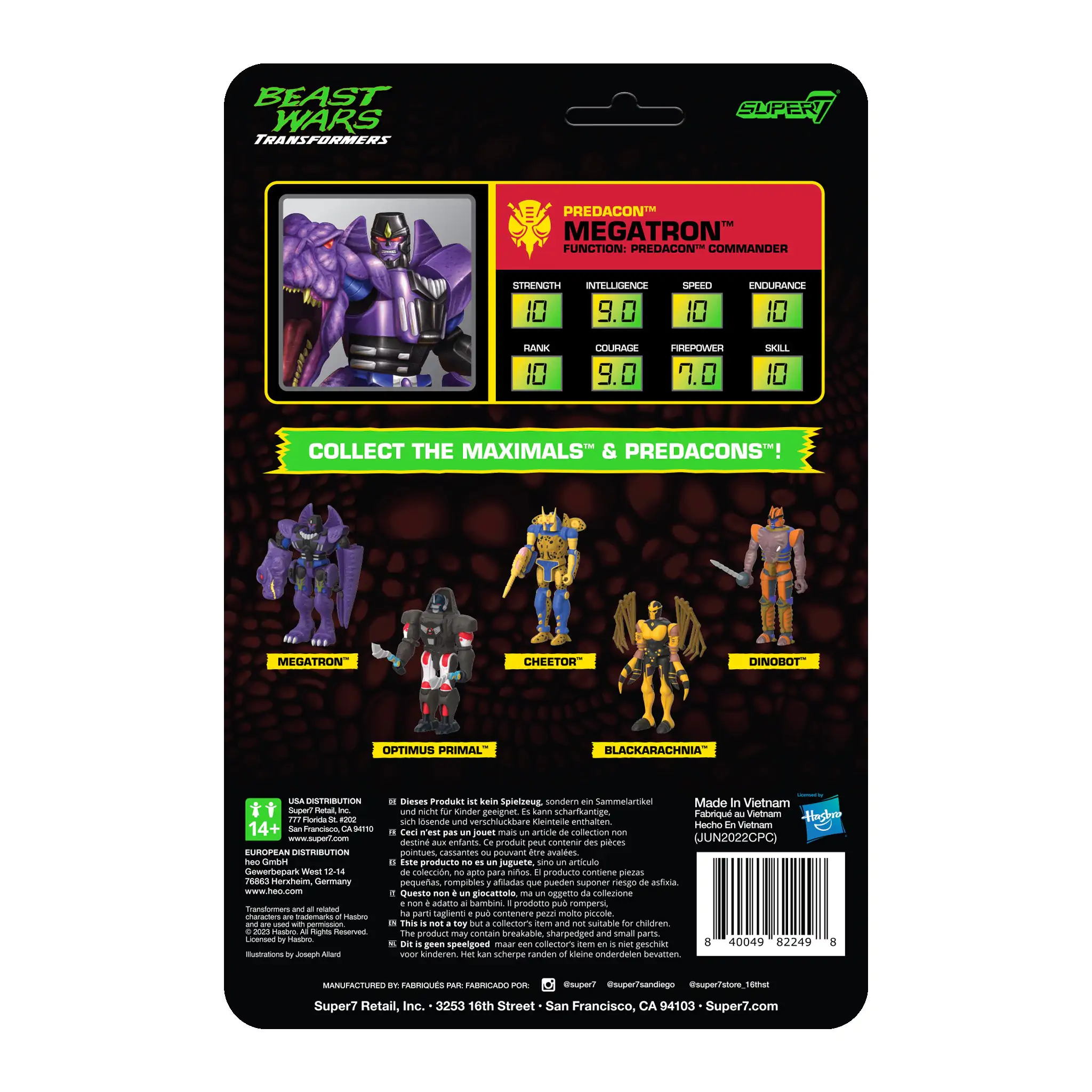 Transformers Beast Wars  ReAction Action Figure Megatron 10 cm product photo