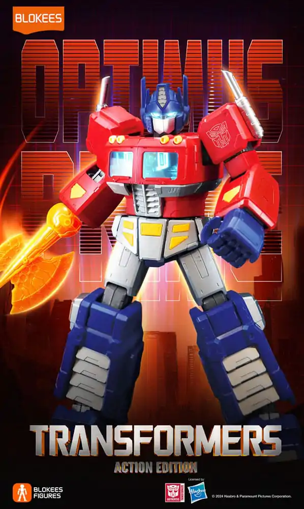 Transformers Blokees Plastic Model Kit Action Edition 01 G1 Optimus Prime product photo