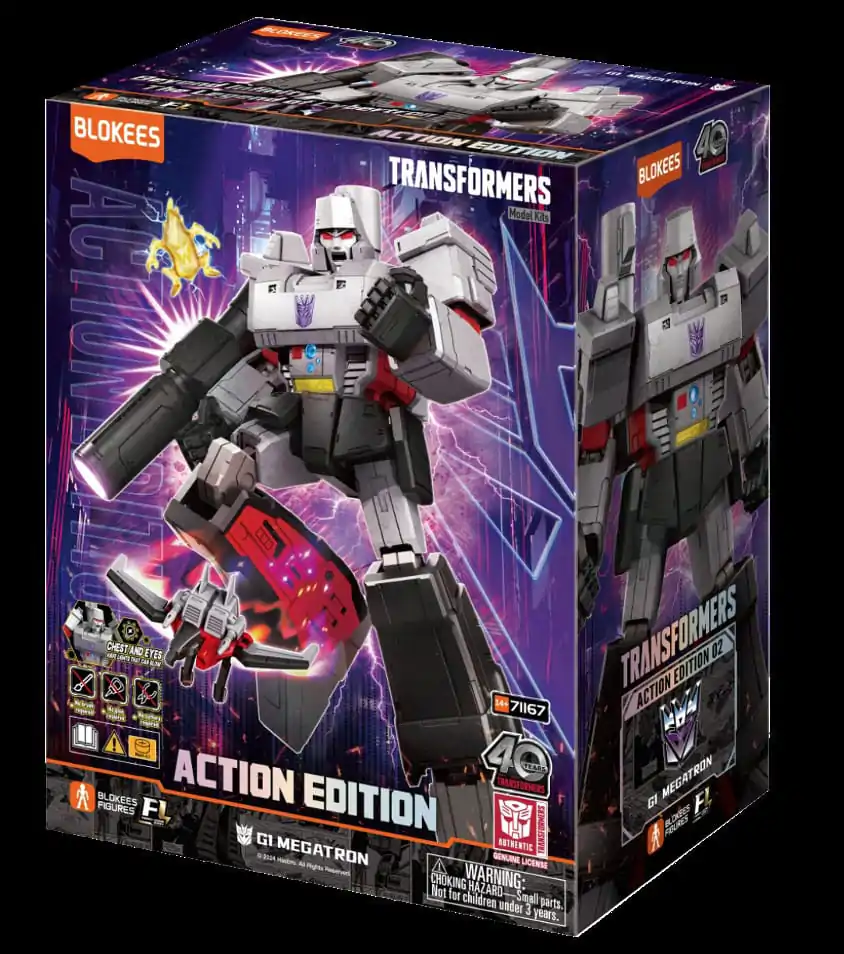 Transformers Blokees Plastic Model Kit Action Edition 02 G1 Megatron product photo