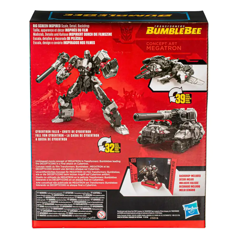 Transformers: Bmublebee Studio Series Leader Class 109 Action Figure Concept Art Megatron 22 cm product photo