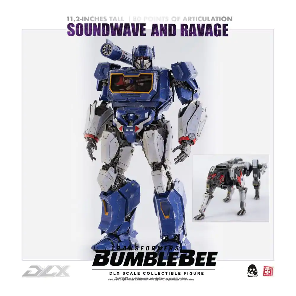 Transformers Bumblebee DLX Action Figure 2-Pack 1/6 Soundwave &amp; Ravage 28 cm product photo