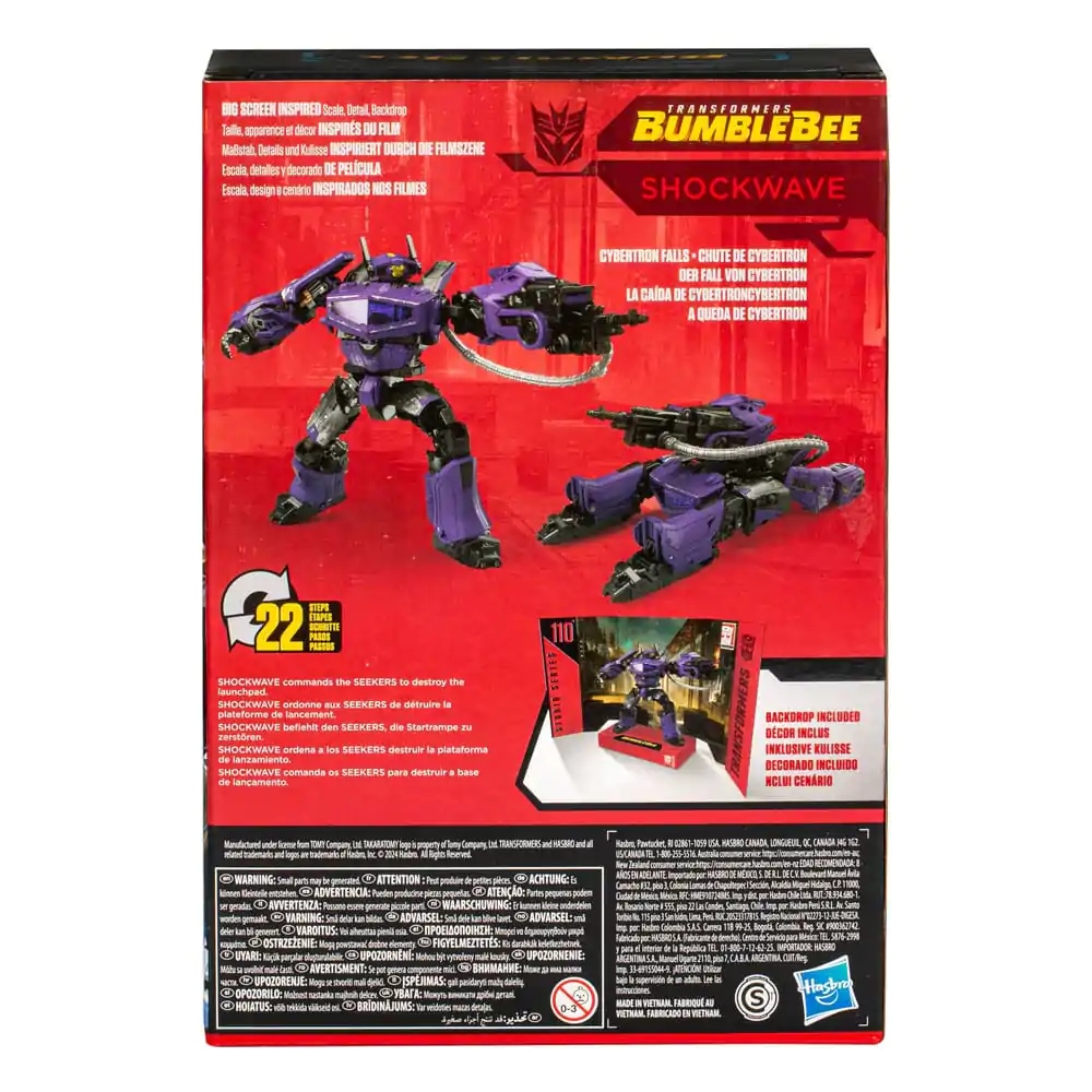 Transformers: Bumblebee Studio Series Voyager Class Action Figure Shockwave 17 cm product photo