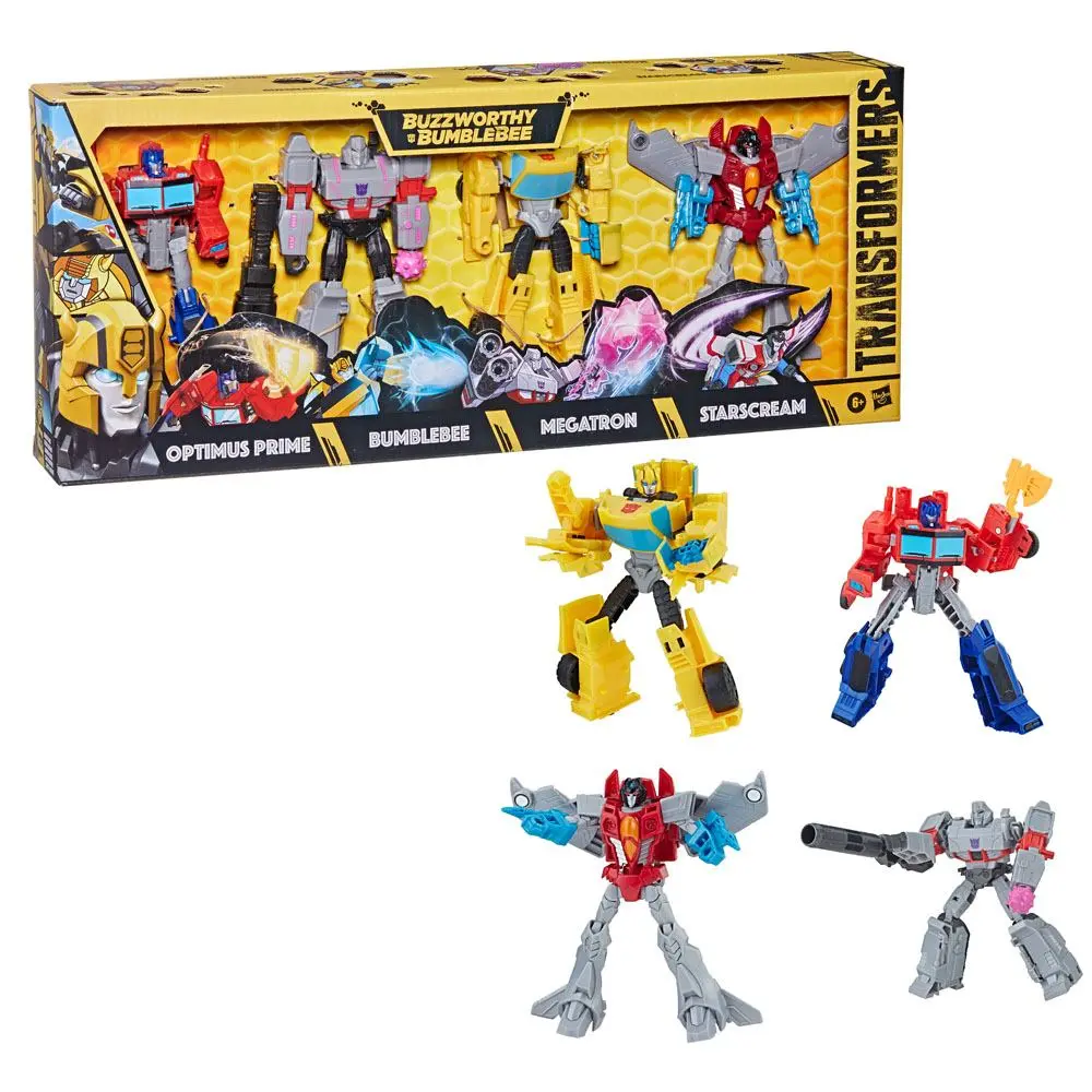 Transformers Buzzworthy Bumblebee Action Figure 4-Pack Warriors 14 cm product photo
