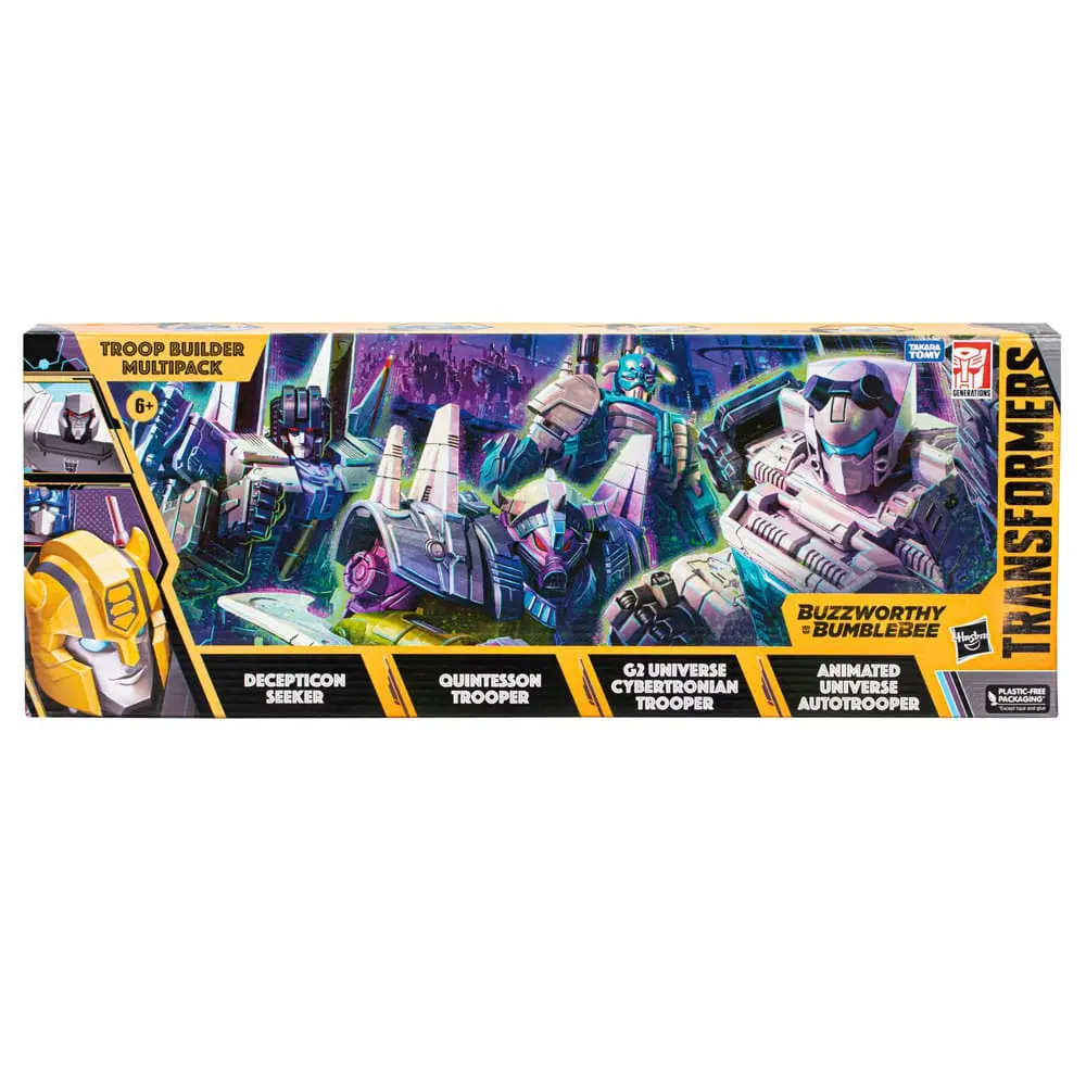 Transformers Buzzworthy Bumblebee Action Figure 4-Pack 86-24BB Ironhide (Voyager Class) &amp; 86-20BB Prowl (Deluxe Class) product photo