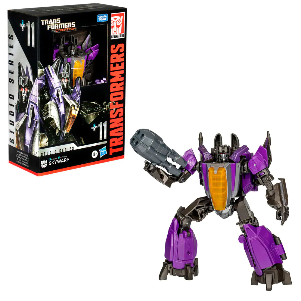 Transformers Cybertron Studio Series Gamer Edition Skywarp figure 16,5cm termékfotó