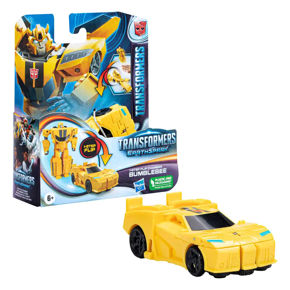 Transformers EarthSpark 1-Step Flip Changer Action Figure Bumblebee 10 cm product photo
