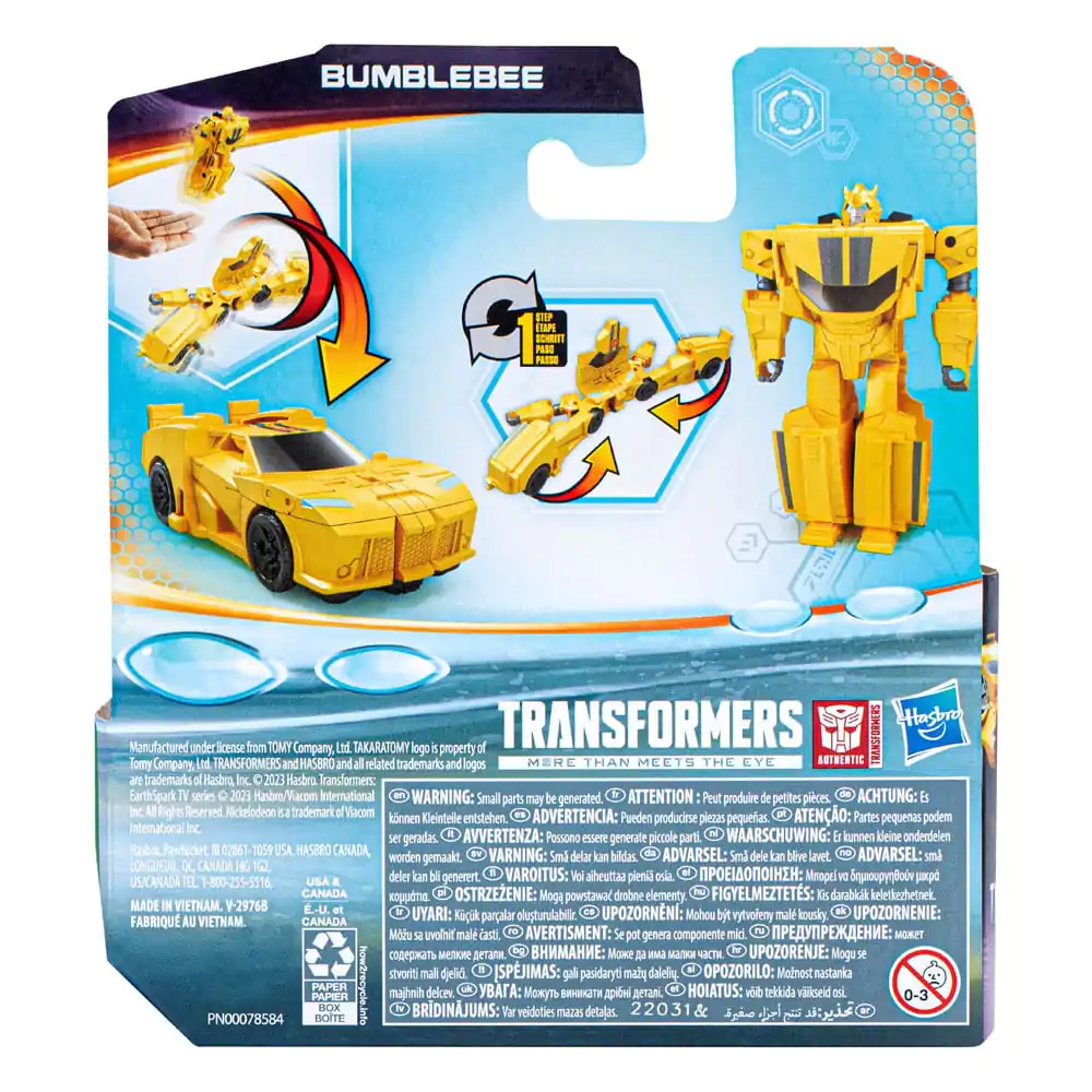 Transformers EarthSpark 1-Step Flip Changer Action Figure Bumblebee 10 cm product photo