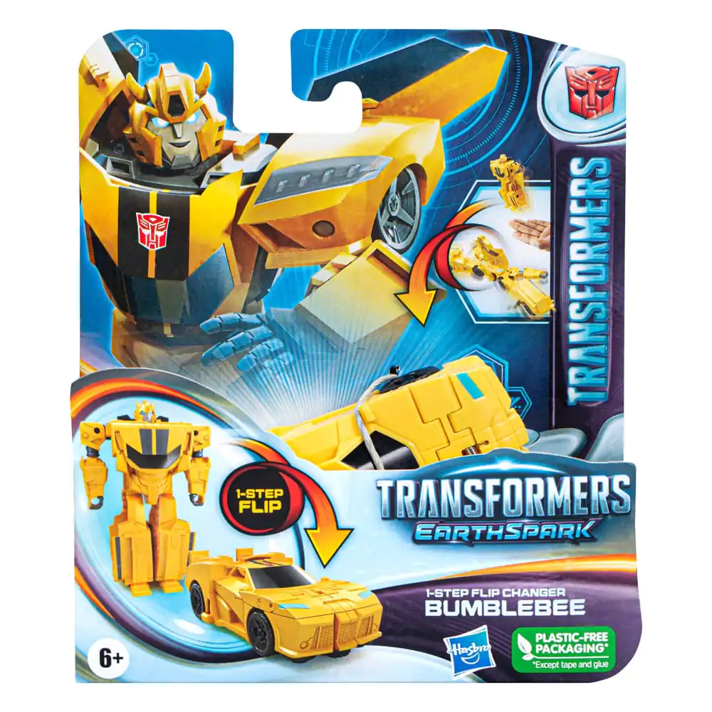 Transformers EarthSpark 1-Step Flip Changer Action Figure Bumblebee 10 cm product photo