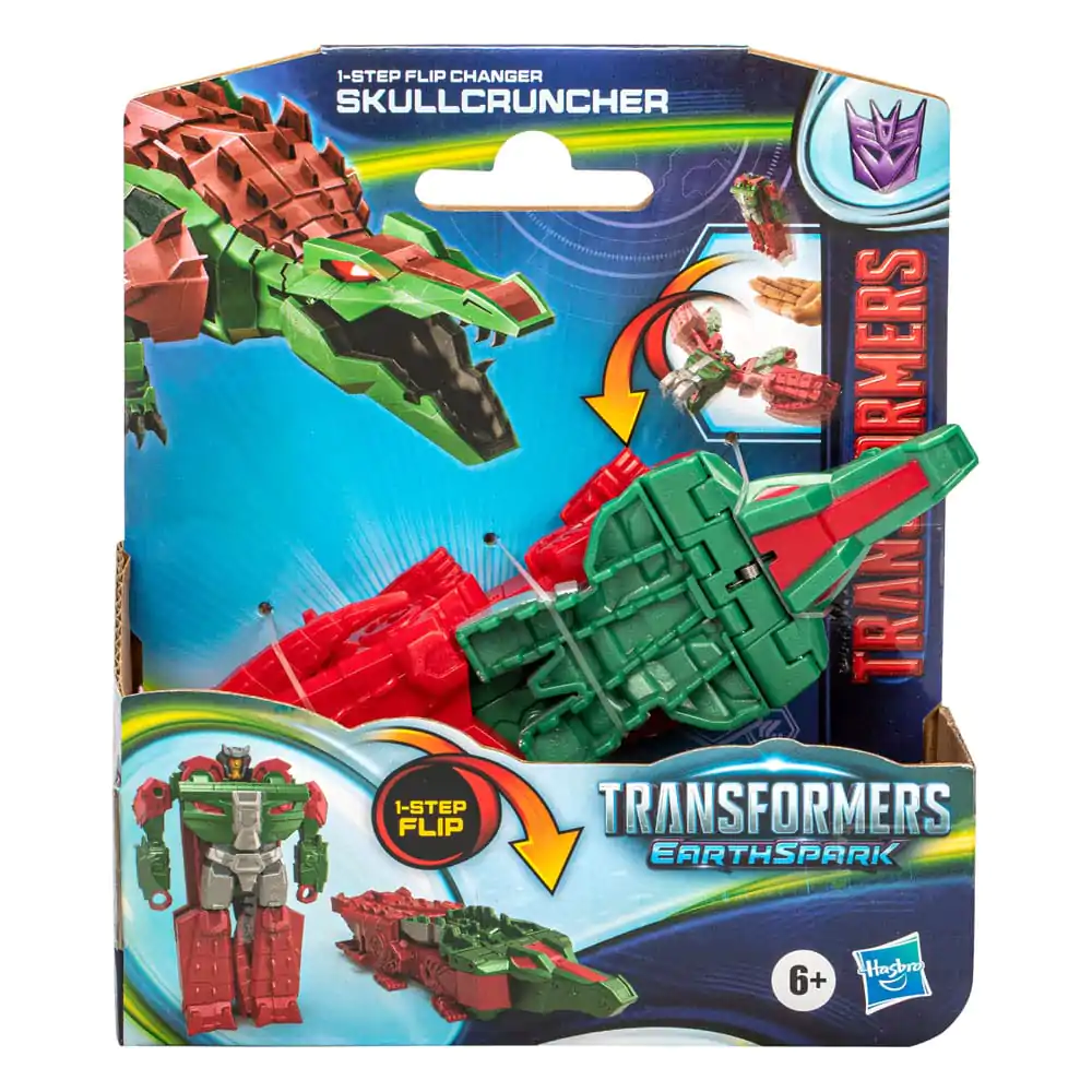 Transformers EarthSpark 1-Step Flip Changer Action Figure Skullcruncher 10 cm product photo