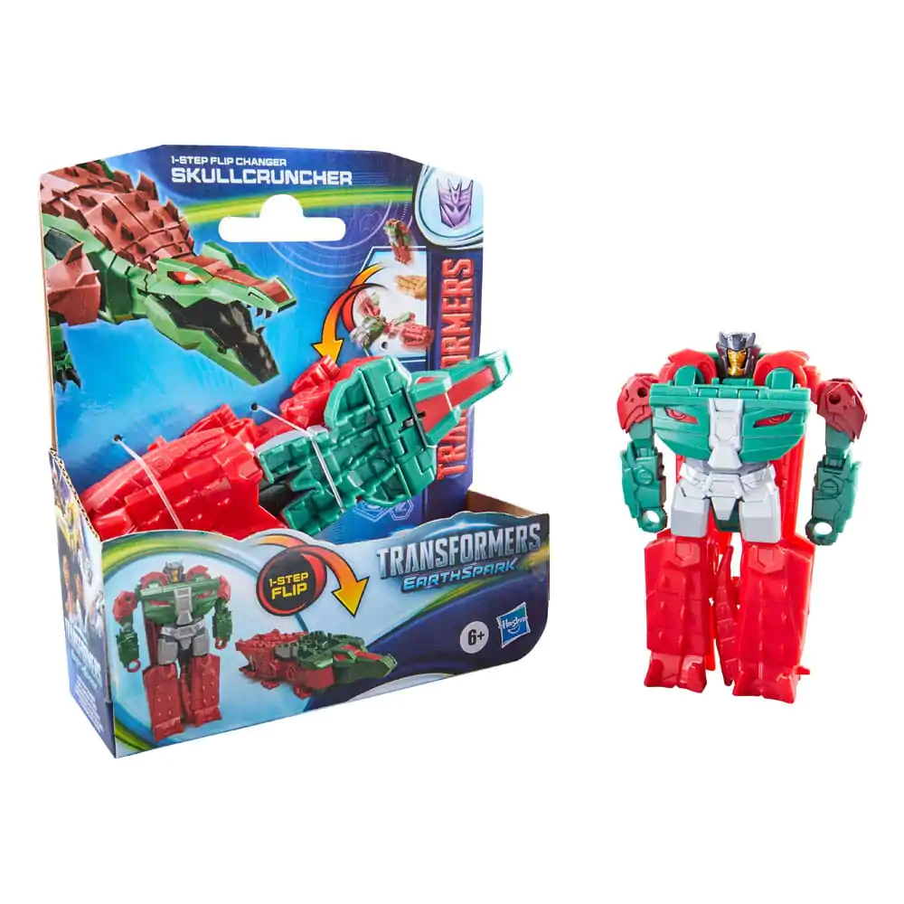 Transformers EarthSpark 1-Step Flip Changer Action Figure Skullcruncher 10 cm product photo