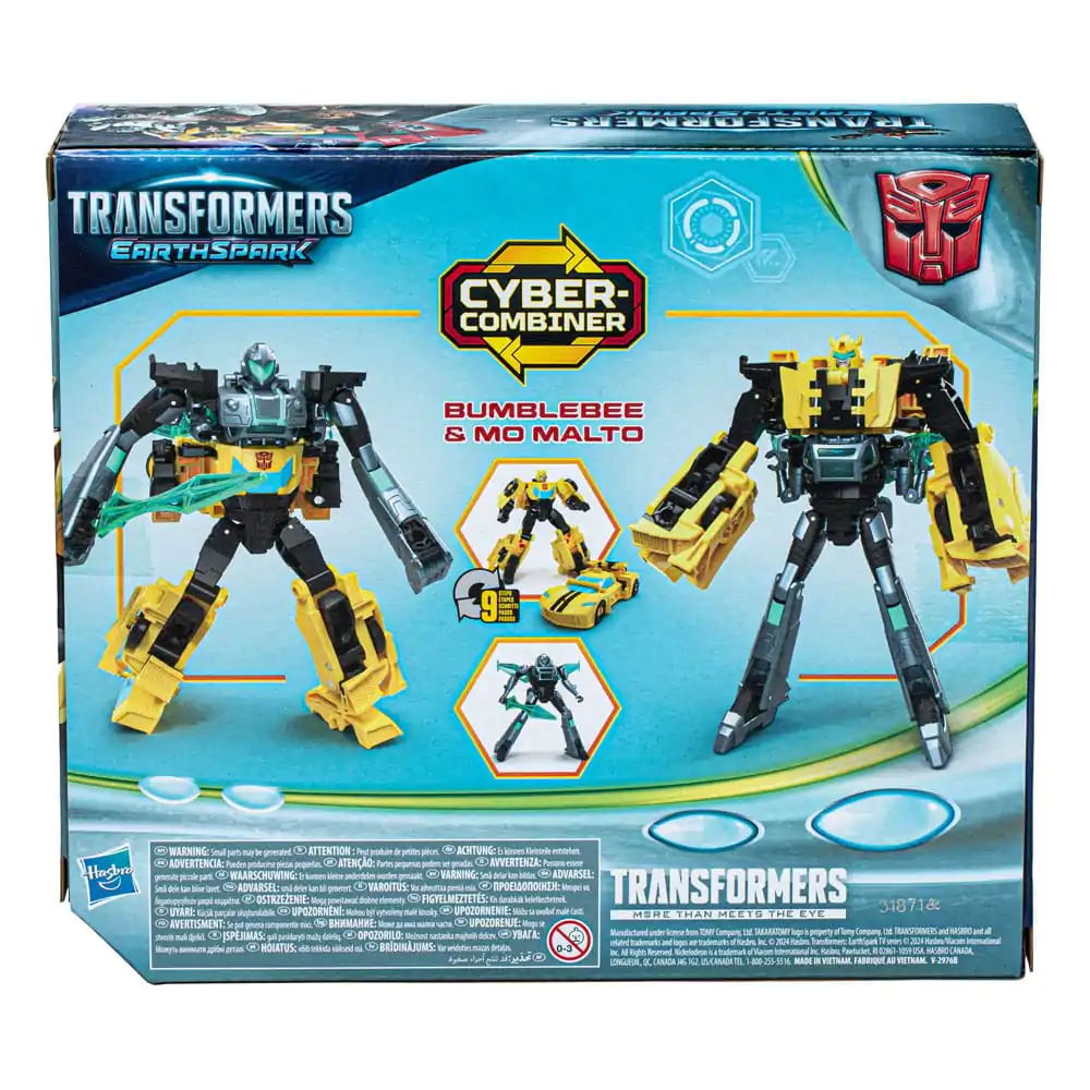 Transformers EarthSpark Cyber Combiner Action Figure 2-Pack Bumblebee & Mo Malto 13 cm product photo