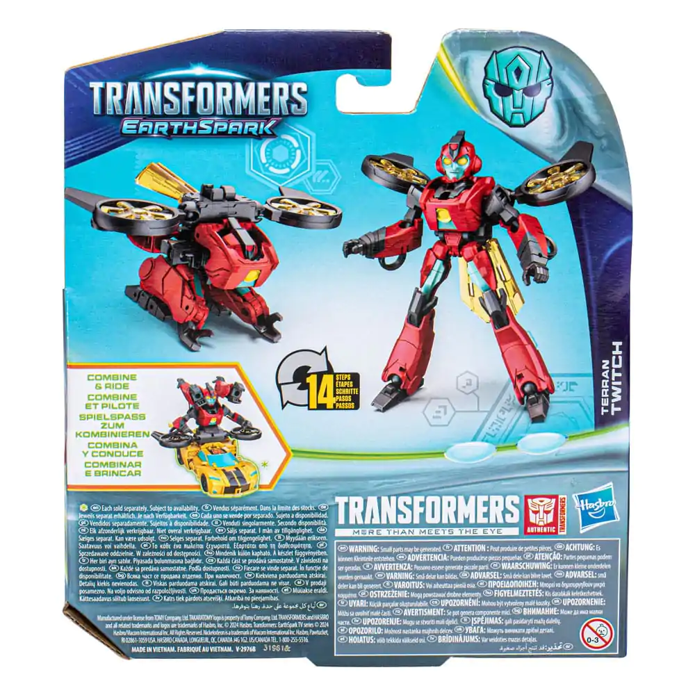 Transformers EarthSpark Warrior Class Action Figure Terran Twitch 13 cm product photo