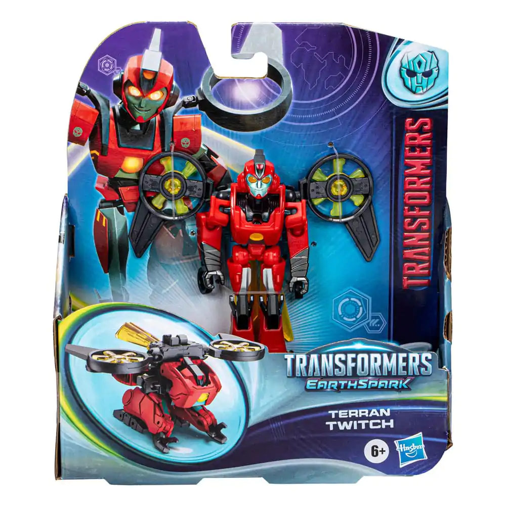 Transformers EarthSpark Warrior Class Action Figure Terran Twitch 13 cm product photo