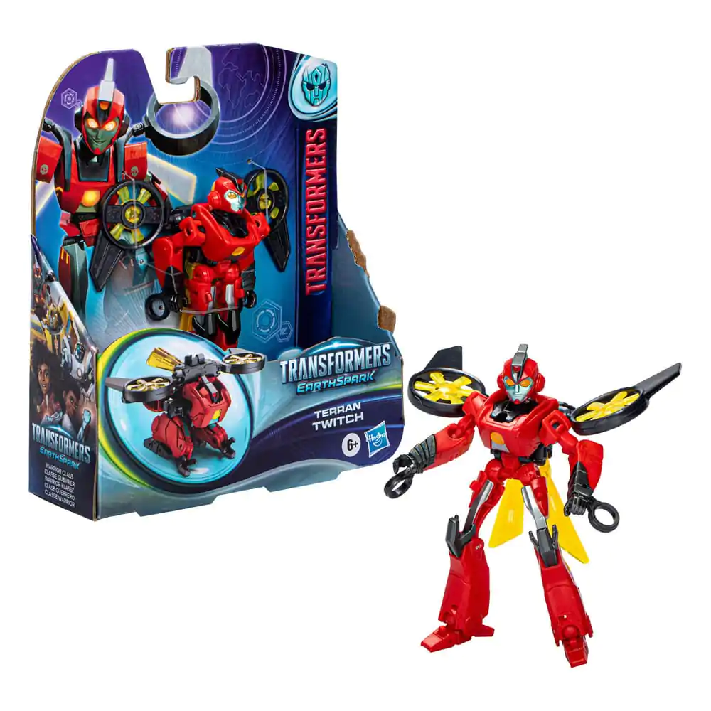 Transformers EarthSpark Warrior Class Action Figure Terran Twitch 13 cm product photo