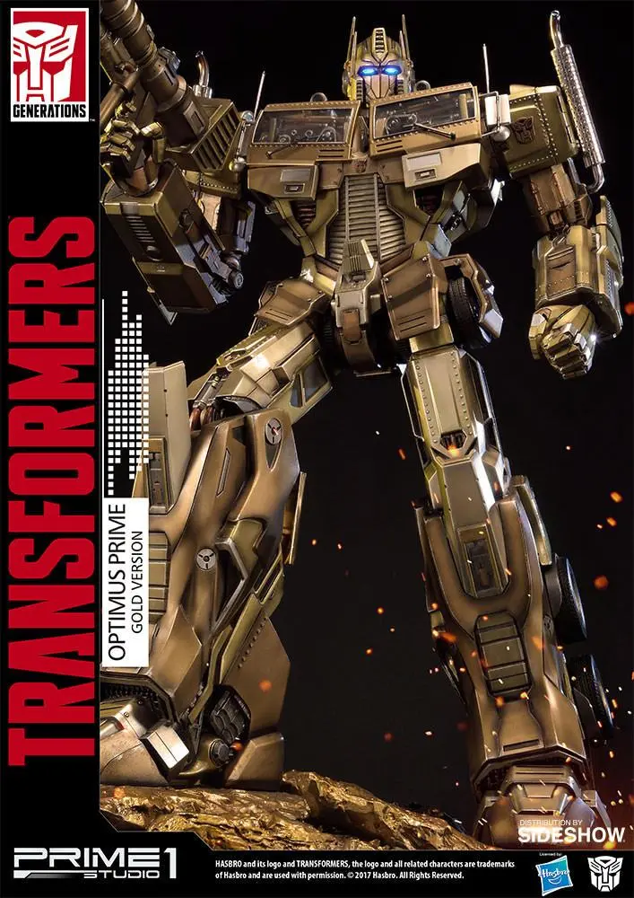 Transformers Generation 1 Statue Optimus Prime Gold Version 61 cm product photo