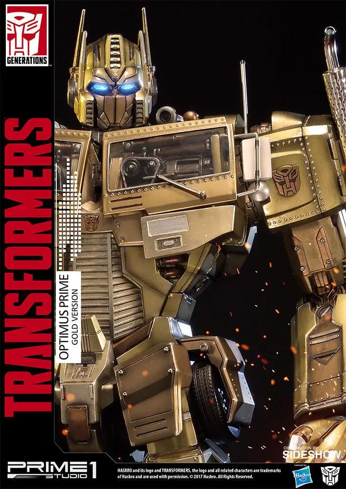 Transformers Generation 1 Statue Optimus Prime Gold Version 61 cm product photo