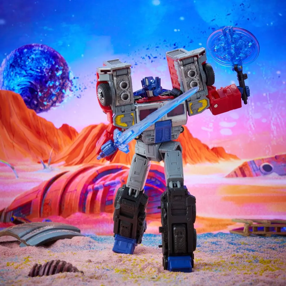 Transformers: Generation 2 Generations Legacy Voyager Action Figure 2022 Laser Optimus Prime 18 cm product photo