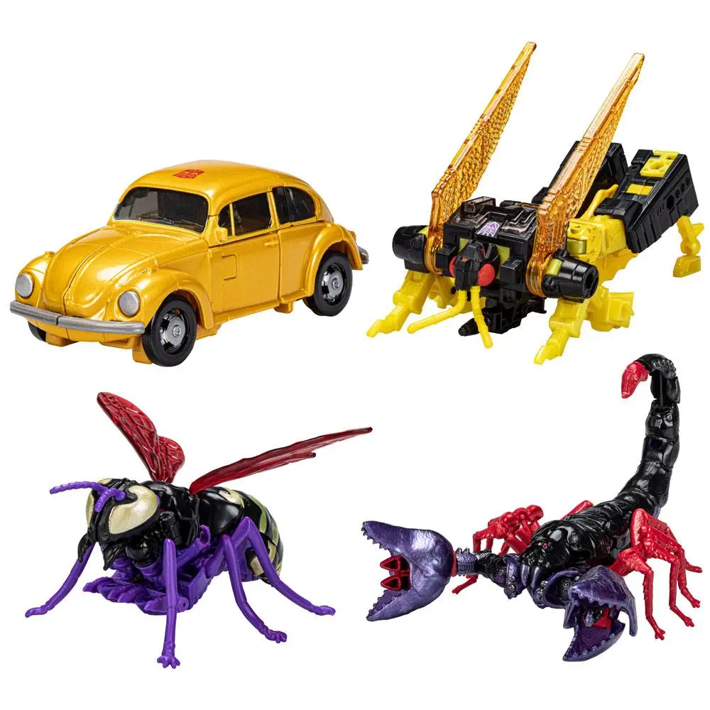 Transformers Generations Legacy Buzzworthy Bumblebee Action Figure 4-Pack Creatures Collide product photo