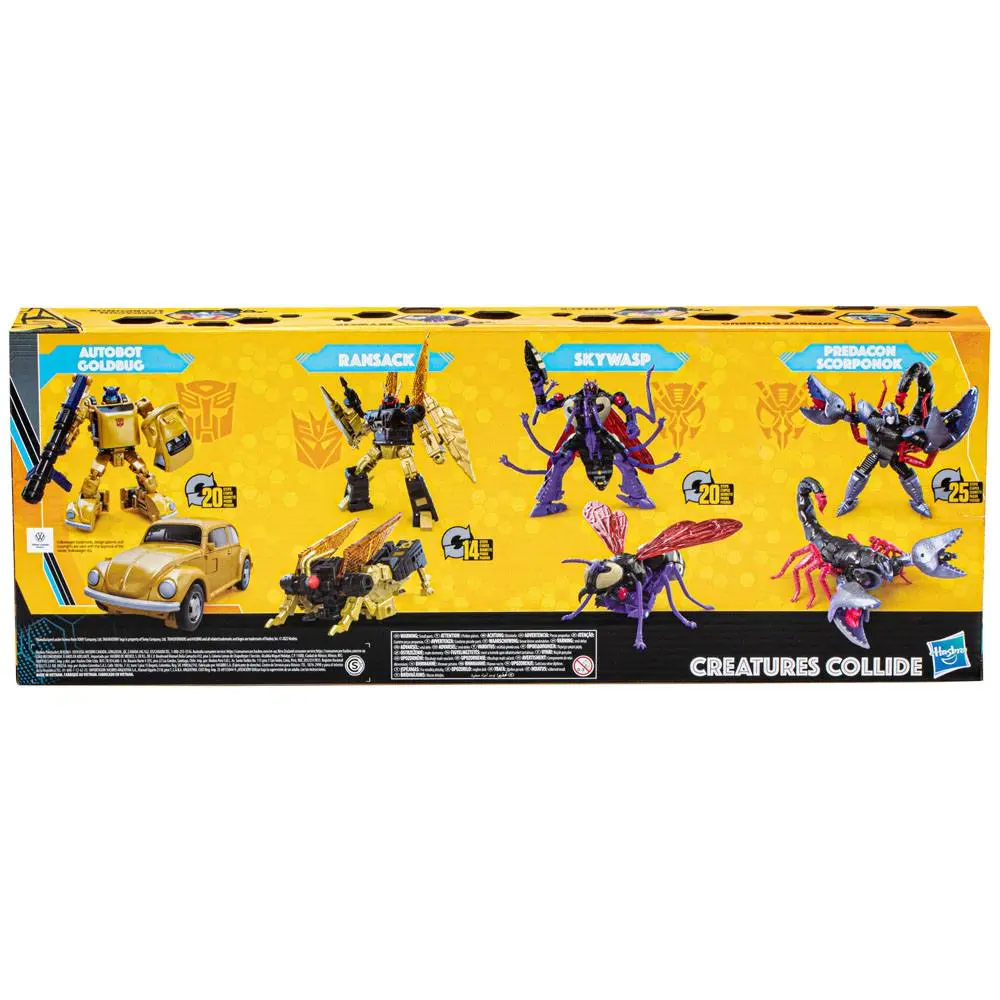 Transformers Generations Legacy Buzzworthy Bumblebee Action Figure 4-Pack Creatures Collide product photo