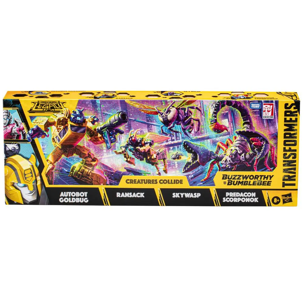 Transformers Generations Legacy Buzzworthy Bumblebee Action Figure 4-Pack Creatures Collide product photo