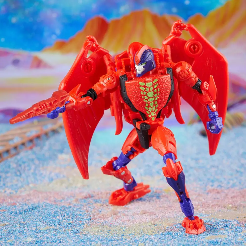 Transformers Generations Legacy Buzzworthy Bumblebee Deluxe Class Action Figure 2022 Evil Predacon Terrorsaur 14 cm product photo