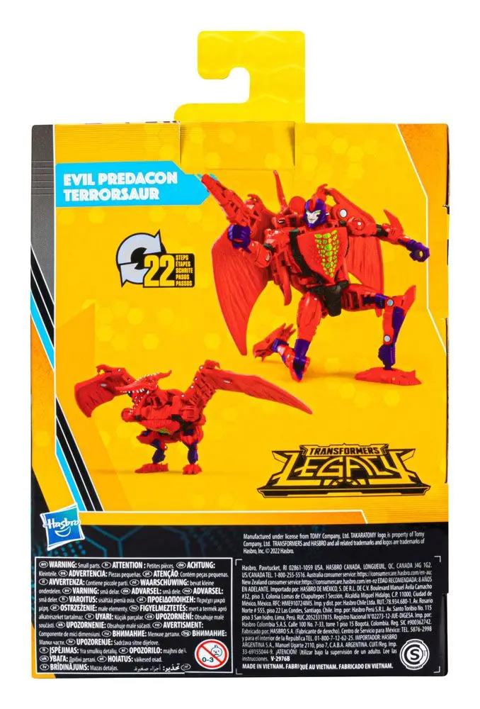 Transformers Generations Legacy Buzzworthy Bumblebee Deluxe Class Action Figure 2022 Evil Predacon Terrorsaur 14 cm product photo