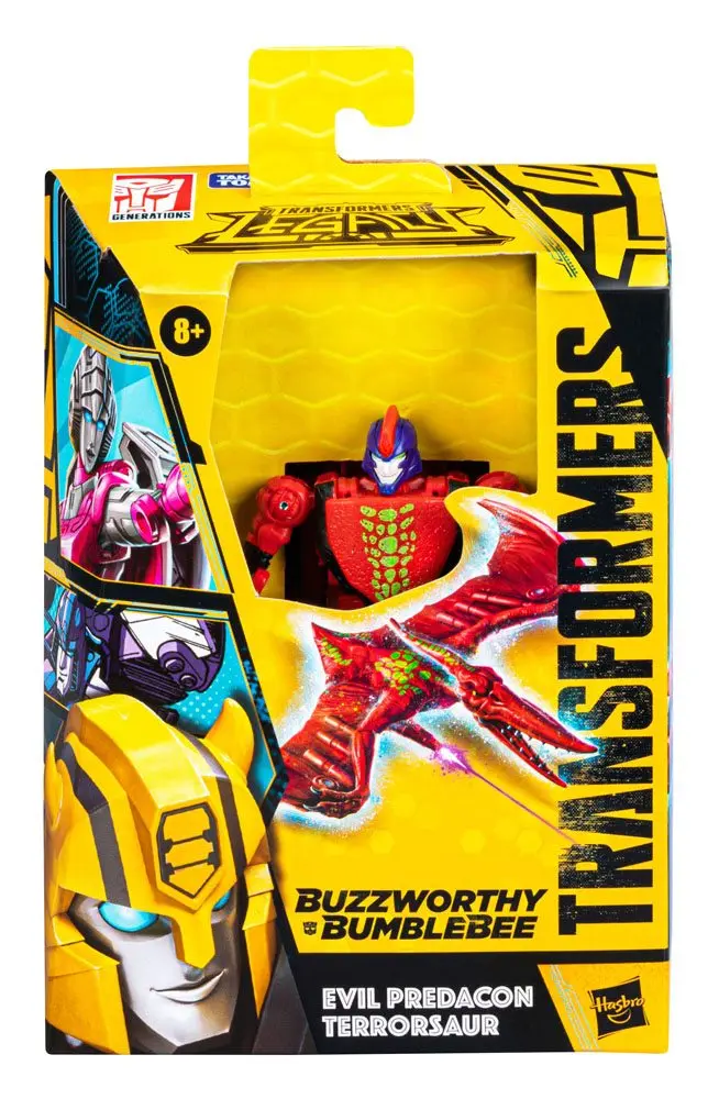 Transformers Generations Legacy Buzzworthy Bumblebee Deluxe Class Action Figure 2022 Evil Predacon Terrorsaur 14 cm product photo
