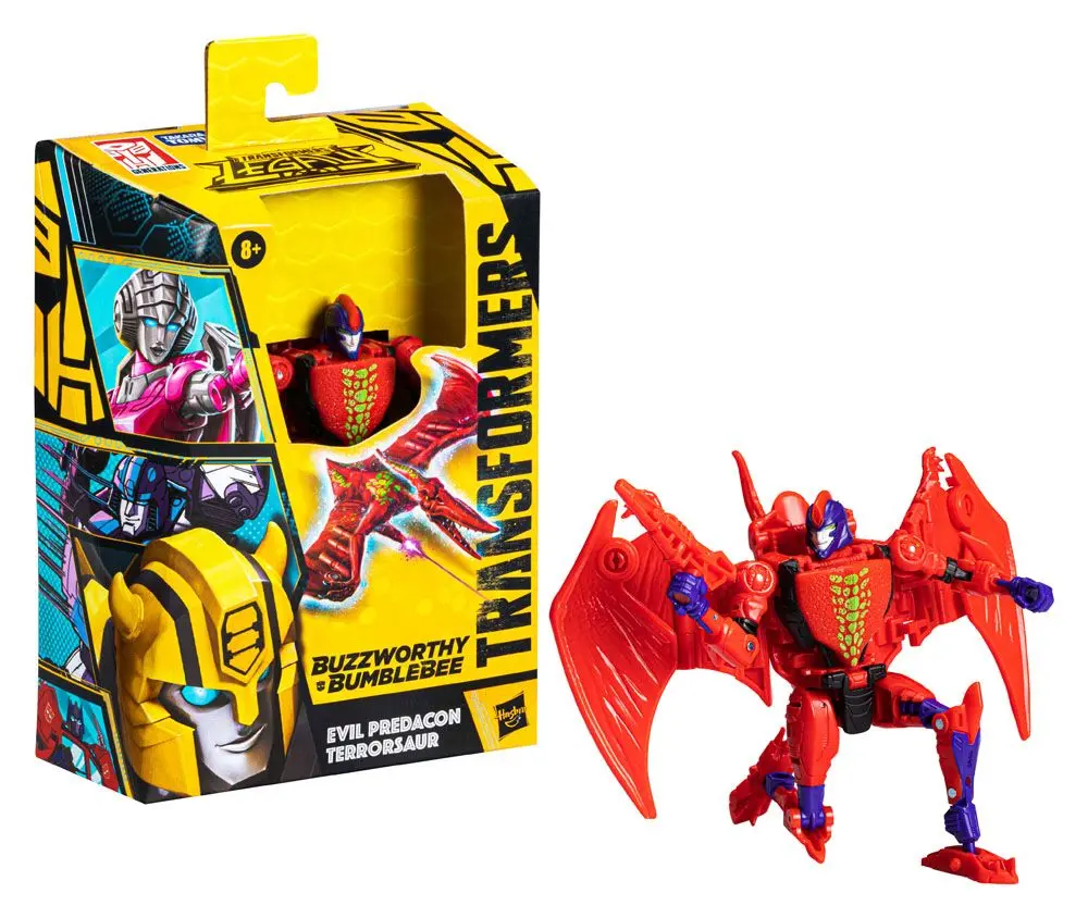 Transformers Generations Legacy Buzzworthy Bumblebee Deluxe Class Action Figure 2022 Evil Predacon Terrorsaur 14 cm product photo