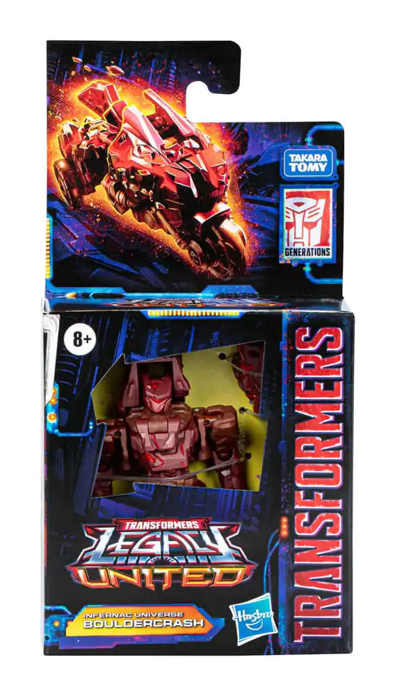 Transformers Generations Legacy United Core Class Action Figure Infernac Universe Bouldercrash 9 cm termékfotó