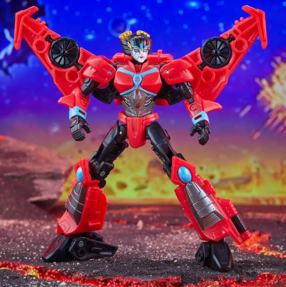 Transformers Generations Legacy United Deluxe Class Action Figure Cyberverse Universe Windblade 14 cm product photo