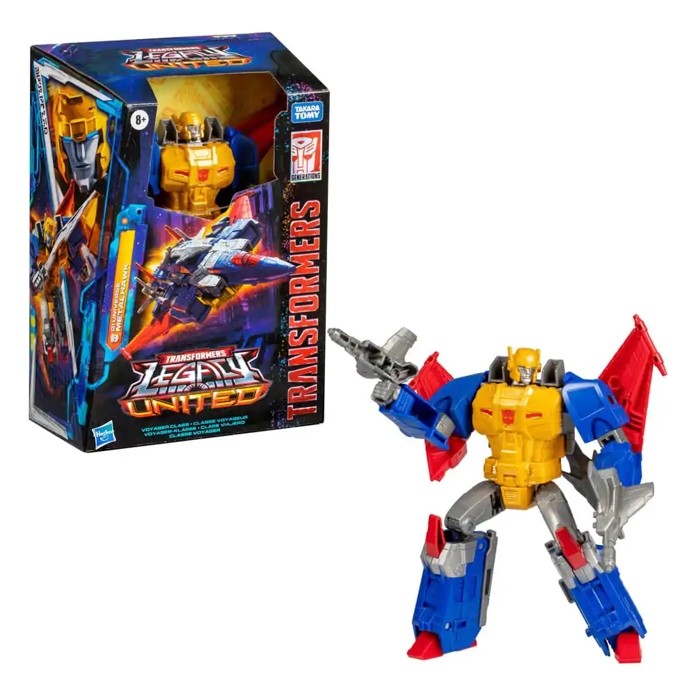 Transformers Generations Legacy United Voyager Class Action Figure G1 Universe Metalhawk 18 cm product photo