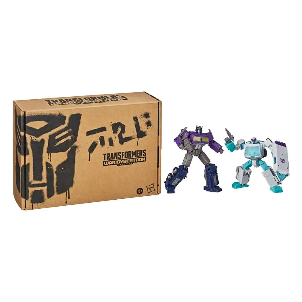Transformers Generations Selects Action Figure 2-Pack Shattered Glass Optimus Prime (Leader Class) &amp; Ratchet (Deluxe Class) product photo