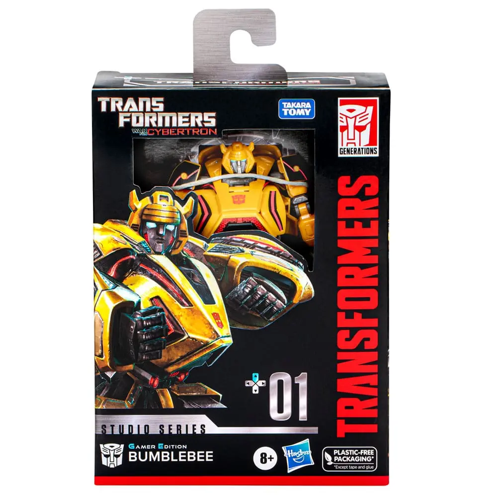Transformers Generations Studio Series Deluxe Class Action Figure Gamer Edition Bumblebee 11 cm product photo