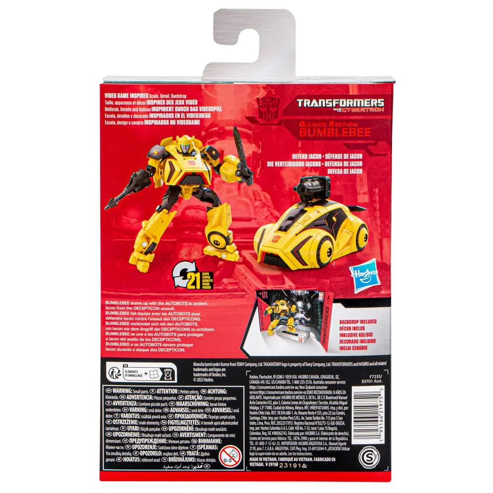 Transformers Generations Studio Series Deluxe Class Action Figure Gamer Edition Bumblebee 11 cm product photo