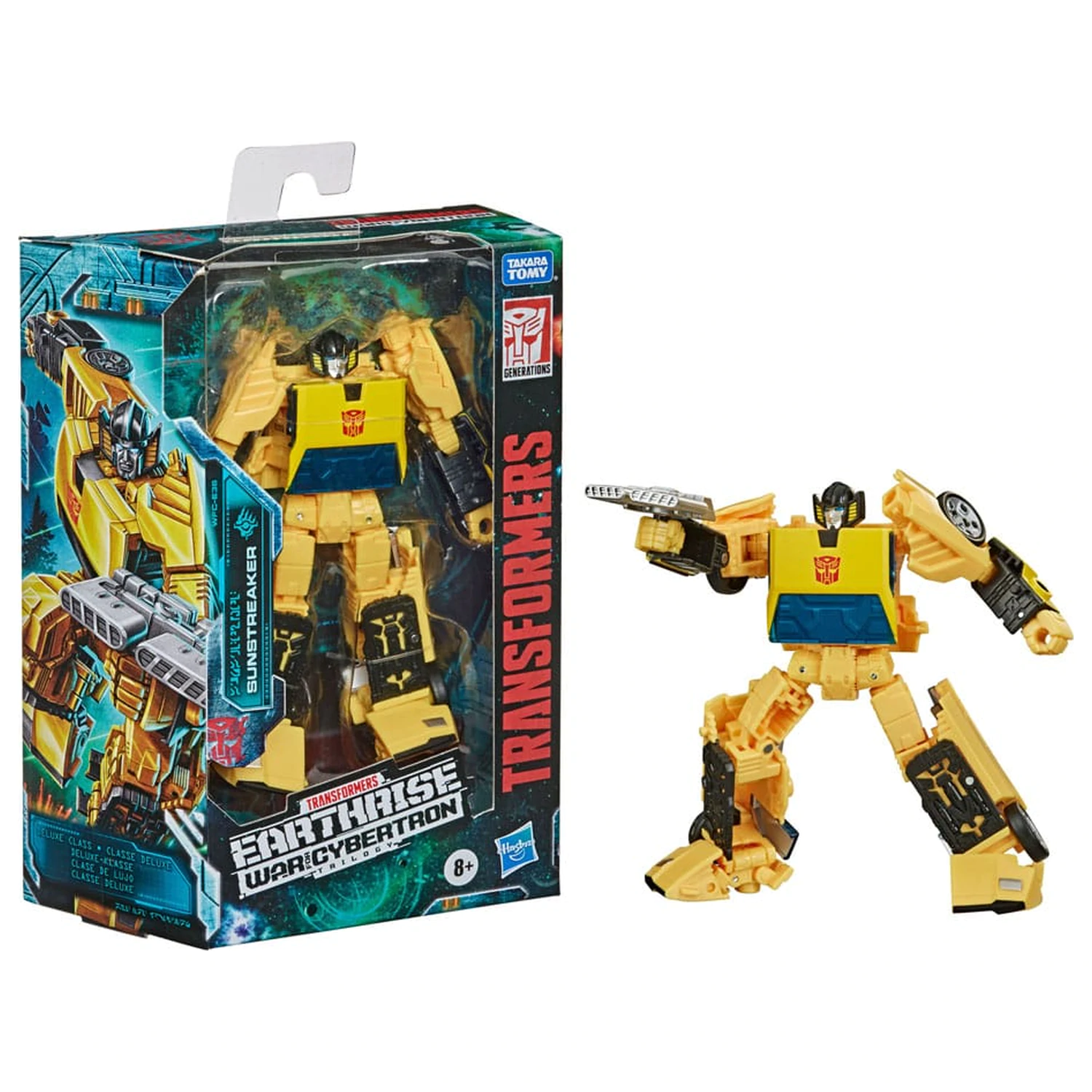 Transformers Generations War for Cybertron: Earthrise Deluxe Class Action Figure Sunstreaker 14 cm product photo