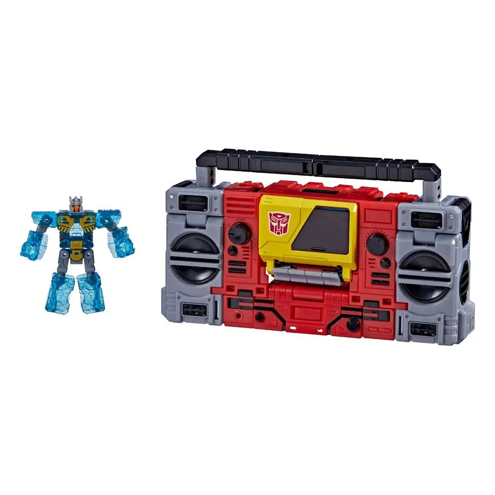 Transformers Generations War for Cybertron: Kingdom Voyager Class Action Figure 2021 Autobot Blaster &amp; Eject 18 cm product photo