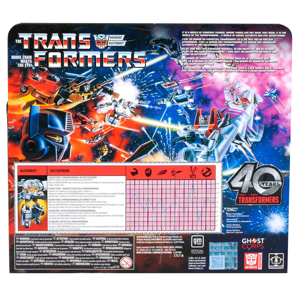 Transformers Ghostbusters Ectotron Ecto-1 Heroic Autobot figure product photo
