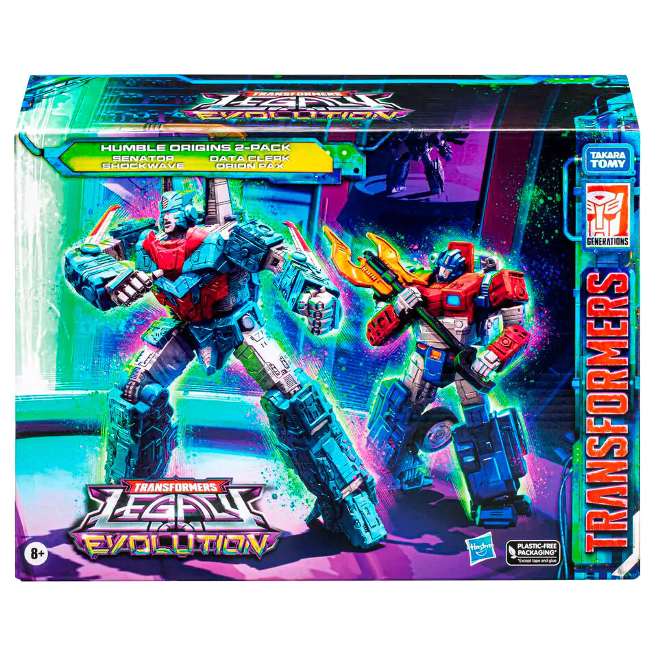 Transformers Legacy Evolution Rise of Tyranny Humble Origins Data Cleark &amp; Senator set 2 figures 17,5cm product photo
