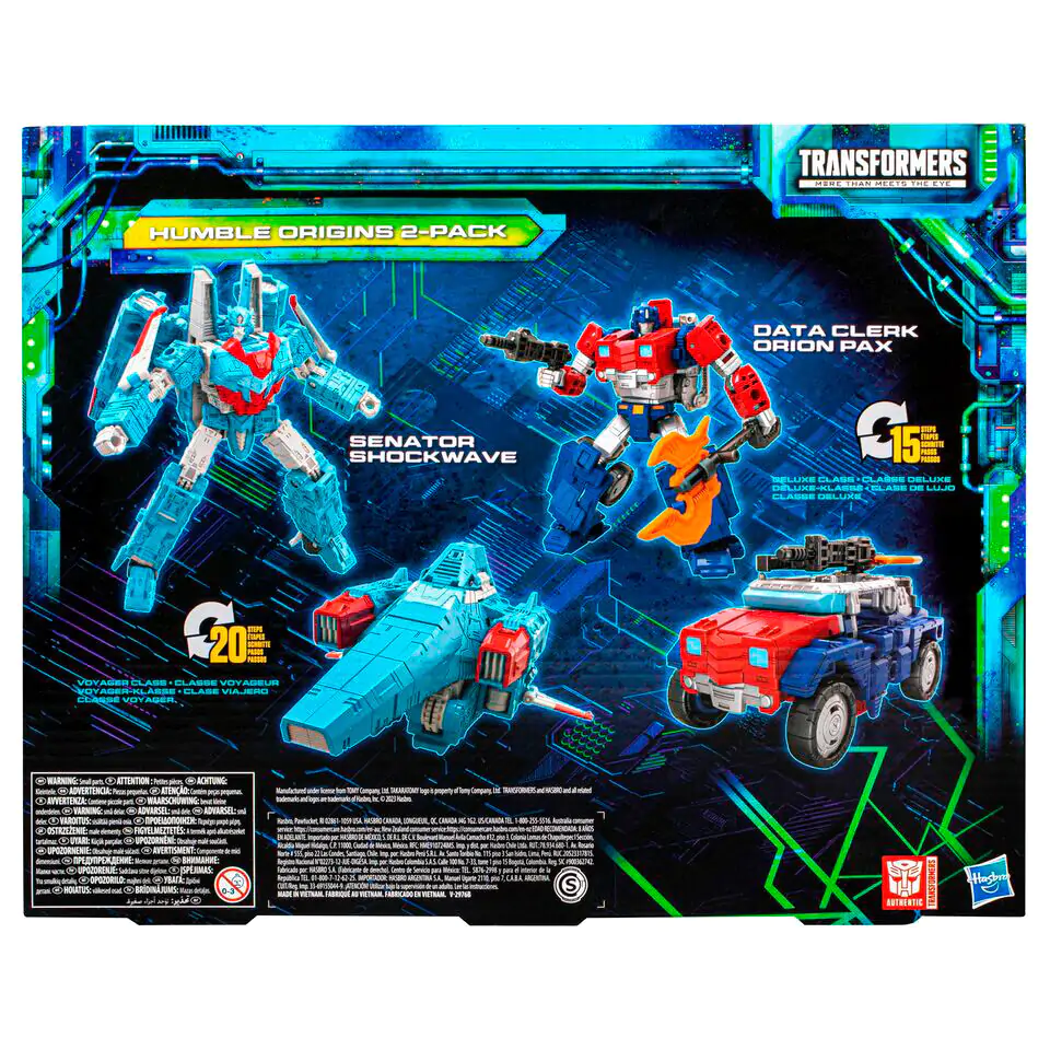 Transformers Legacy Evolution Rise of Tyranny Humble Origins Data Cleark &amp; Senator set 2 figures 17,5cm product photo