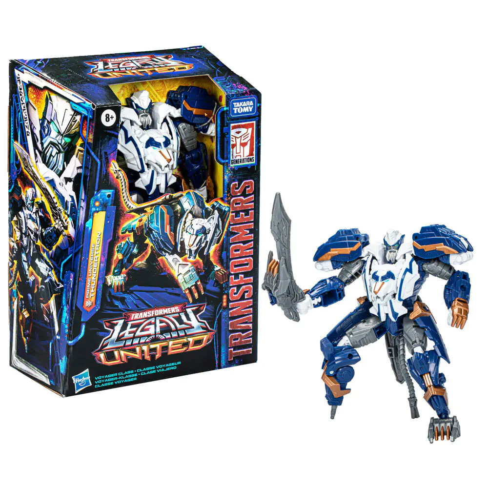 Transformers Legacy United Voyager Class Animated Prime Universe Thundertron action figure 18cm termékfotó