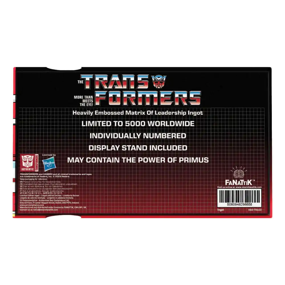 Transformers Replica Matrix of Leadership Metal Limited Edition 14 cm product photo