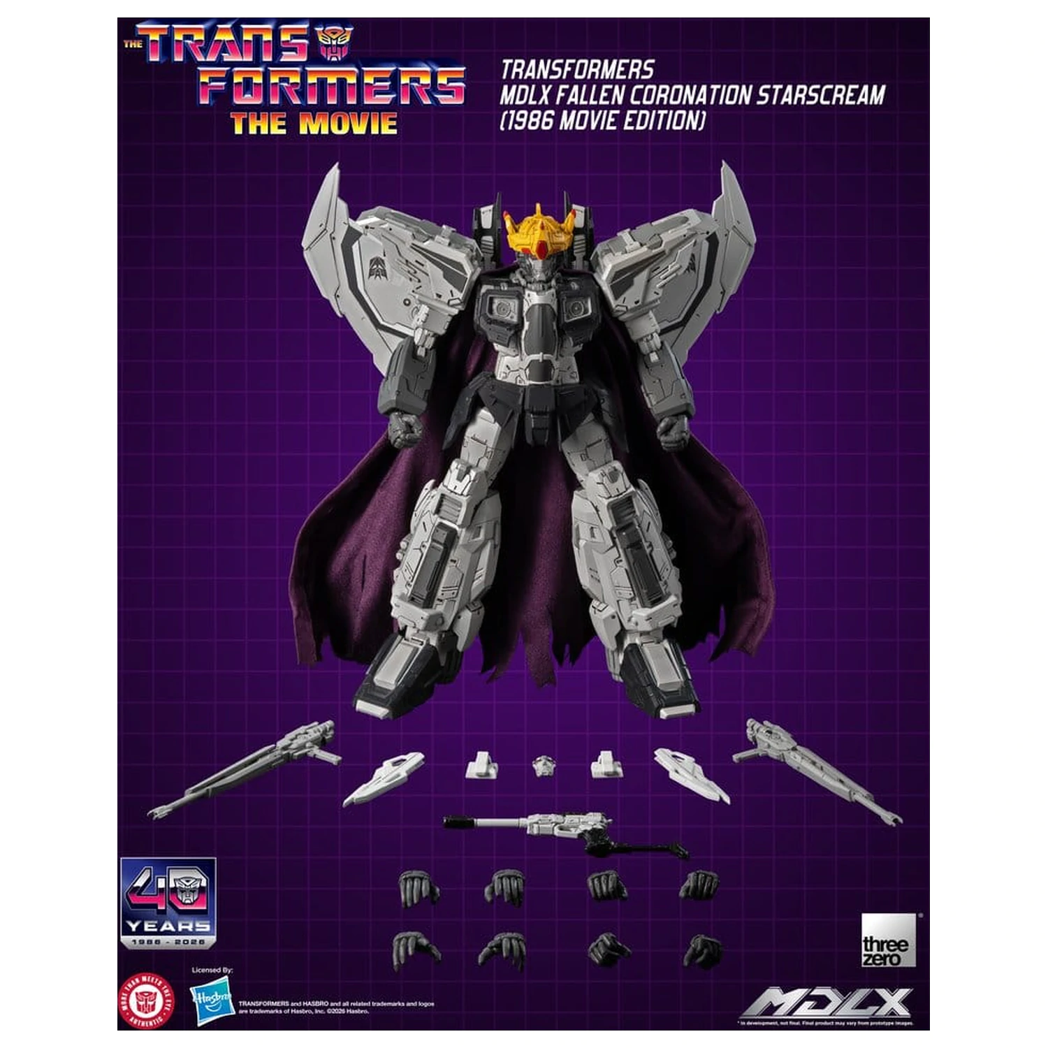 Transformers MDLX Action Figure Fallen Coronation Starscream (1986 Movie Edition) 20 cm product photo