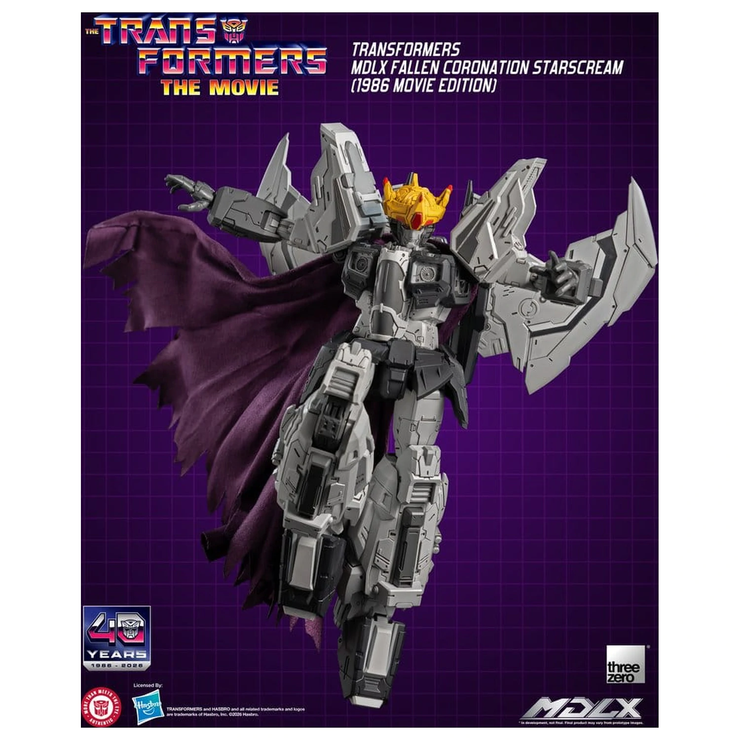Transformers MDLX Action Figure Fallen Coronation Starscream (1986 Movie Edition) 20 cm product photo