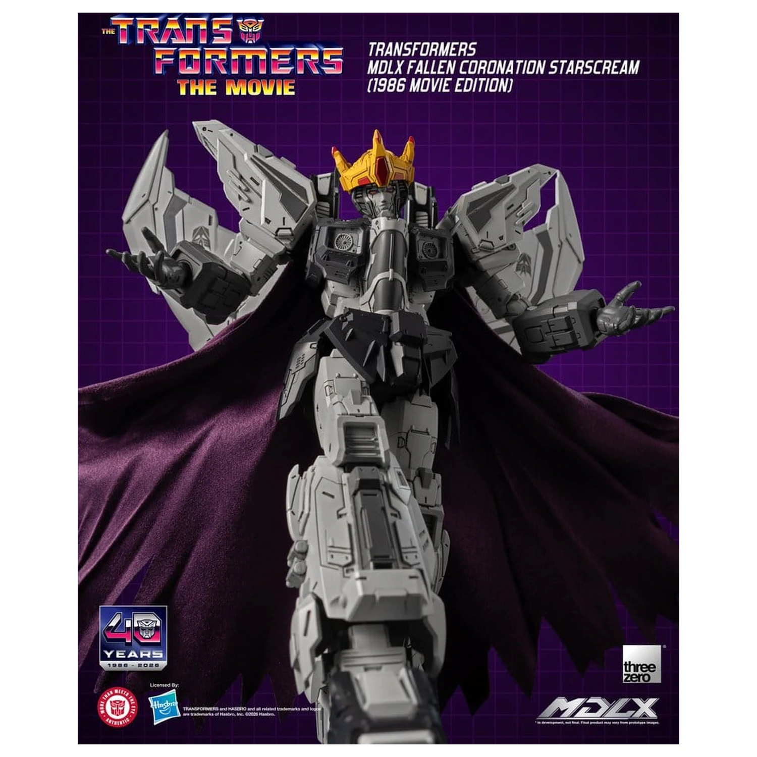 Transformers MDLX Action Figure Fallen Coronation Starscream (1986 Movie Edition) 20 cm product photo
